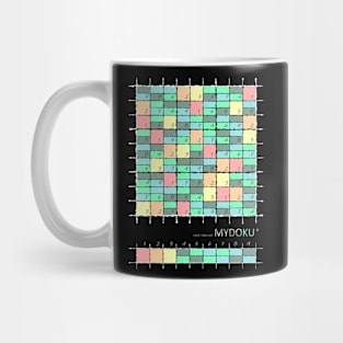 Mydoku_W003_H001_001_F: Sudoku, Sudoku coloring, logic, logic puzzle, holiday puzzle, fun, away from screen Mug